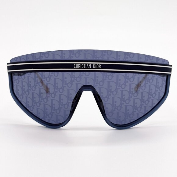 NEW DIOR SUNGLASSES DIORCLUB M2U 31B8 SHIELD GOLD/BLUE UNISEX EYEWEAR DIOR main image 9